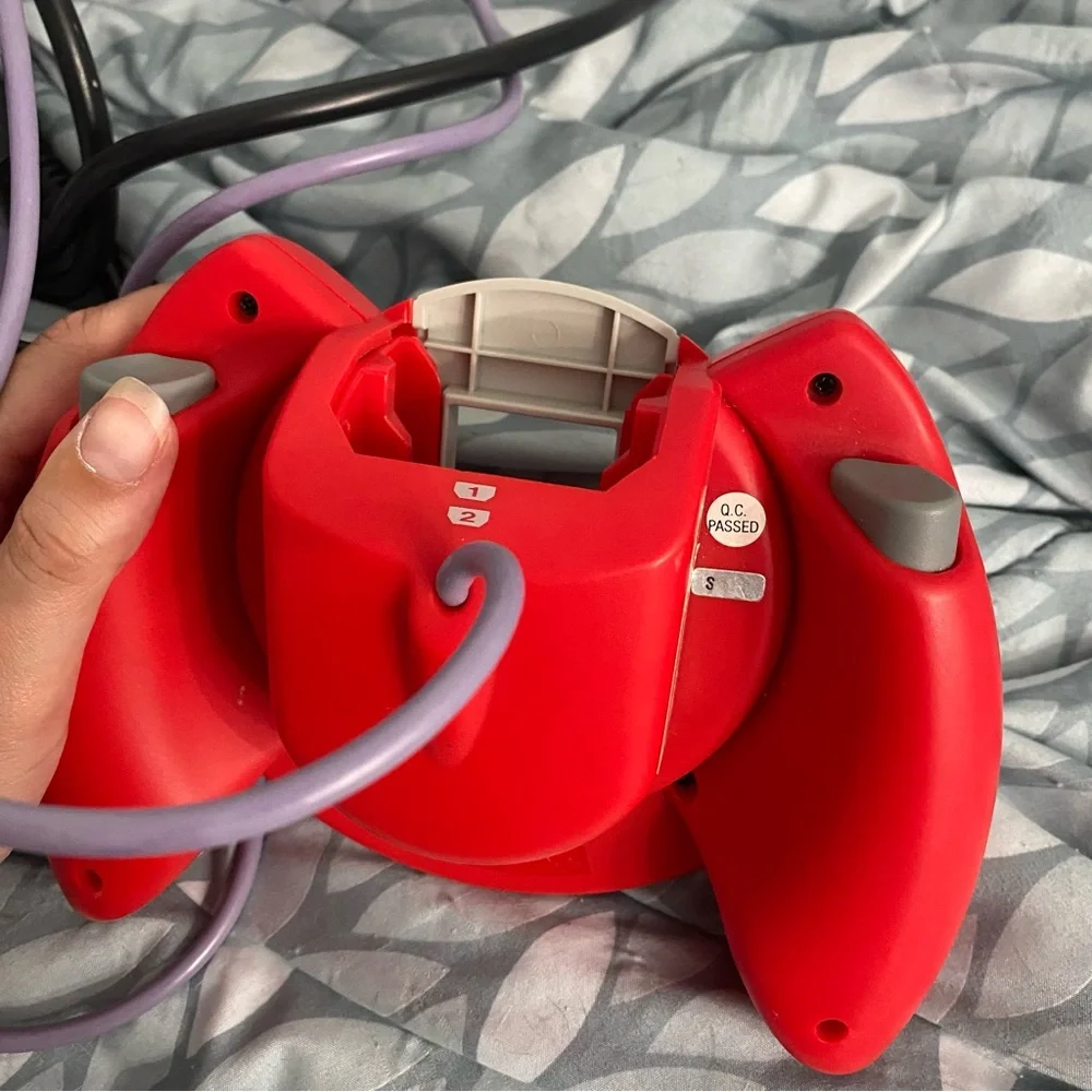 Dreamcast Console with Red Controller